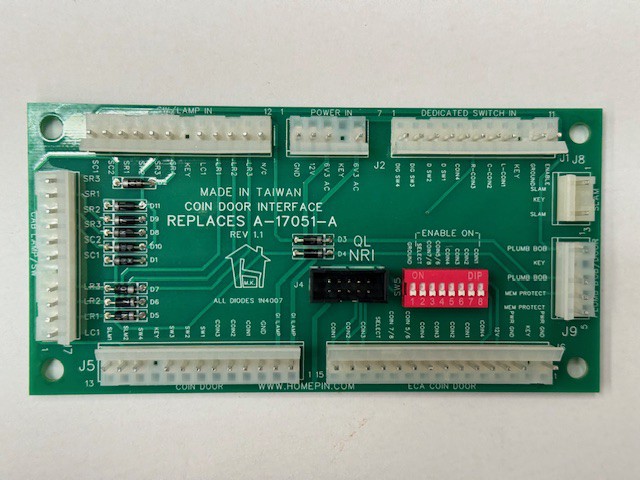 Williams/Bally Coin Door Interface Board