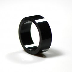 1" Mini flipper rubber High Gloss Super-Bands - black