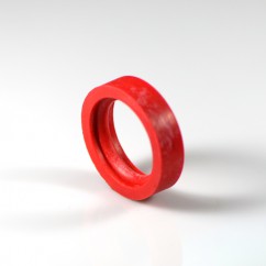 BEADED FLIPPER RUBBER RING RED A-13149 